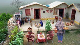 Village Women Morning Routine in winter Fog, Cooking Traditional Foods | Village Life Pakistan