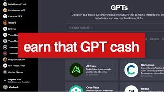 Your strategy to make $1,000/month on the GPT Marketplace