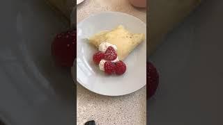 Homemade Crepe - strawberry and Banana