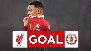 GOAL | Trent Alexander-Arnold | Liverpool v Accrington Stanley | Third Round | Emirates FA Cup 24-25