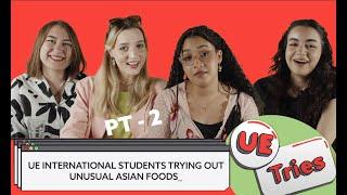 UE Students try Unusual ASIAN  Food! Part 2 | UE Germany