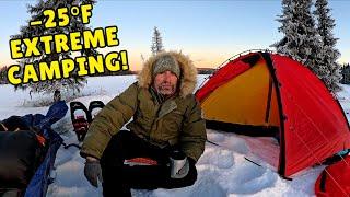 No Fire, Gear Fails, and Brutal Cold: -25°F (-32°C) Extreme Winter Camping