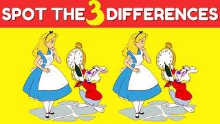 Spot The 3 Differences Fairy Tales | Find The Difference |  Puzzle | Quiz   #quiz #riddles