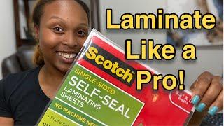 Secrets to Laminate EASY Like a Pro!