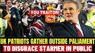 UK Patriots Begin D!zgrqc!ng Kier Starmer In Public: All Patriots Shouting ''STARMER IS A TRAITOR''