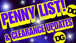 DOLLAR GENERAL PENNY LIST & CLEARANCE UPDATES! July 02, 2024