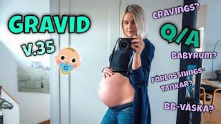 GRAVID VECKA 35 - Q/A och update