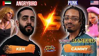 SF6  ANGRYBIRD (Ken) vs PUNK (Cammy)  High Level Gameplay