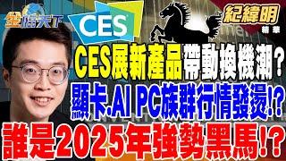 【精華】CES展將登場 新產品帶動換機潮？ 顯卡、AI PC族群行情發燙！？ 2024年漲幅高+低本益比股 誰是2025年強勢黑馬！？ #紀緯明 @tvbsmoney 20250106