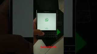 i use whatsapp my blackberry passport it's working not bad