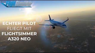 Echter Pilot fliegt gemeinsam mit Flightsimmer im A320 NEO