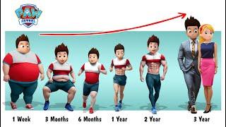 From Fat to Muscle: Skibidi Ryder Pawpatrol Growing Up Transformation @CartoonArt68