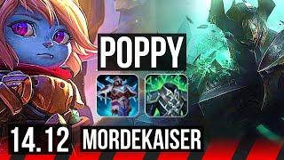 POPPY vs MORDEKAISER (TOP) | 8/1/2, 1400+ games, Godlike | BR Grandmaster | 14.12