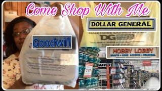 GRWM, Eat@Sonic/Mcds & Lets Shop: Hobby Lobby, Dollar General & Goodwill!!