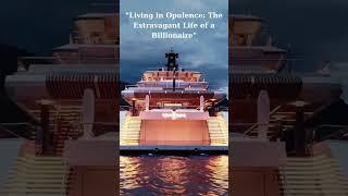 "Living in Opulence: The Extravagant Life of a Billionaire" #billionairelifestyle