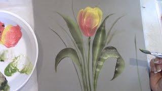 One Stroke Fast and Simple Tulip