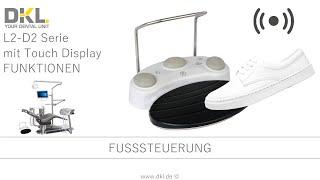 DKL CHAIRS L2-D2 SERIE MIT TOUCH DISPLAY FUNKTIONEN FUSSSTEUERUNG