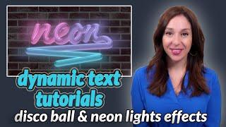 Apple Motion Text Tutorial | Disco Ball & Neon Lights Effects