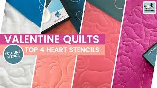 Top 4 Valentine's Quilting Stencils!