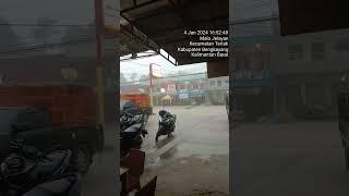 banjir di jalan bpp bengkayang