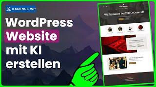 WordPress - KI-Website Builder von Kadence AI [TEST]