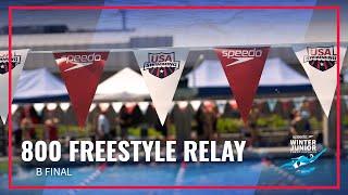 Men's 800 Free Relay B Final | 2022 Speedo Winter Junior Championships East