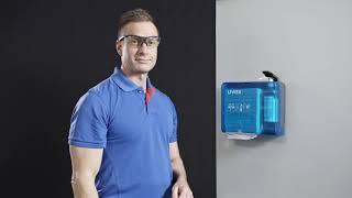 The uvex spectacle cleaning station: cleaning safety spectacles properly (EN)