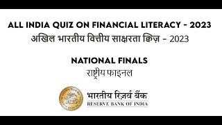 Financial Literacy Quiz - National Finals at Mumbai on September 14, 2023