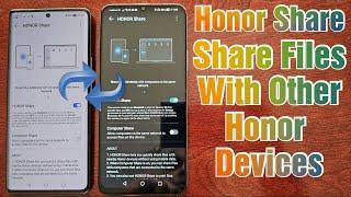 Honor Magic 5 Lite (HONOR SHARE) Quickly transfer images, videos,and other files between devices.