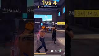 #kishan gaming # free fire shorts #free fire status #1vs4