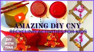 4 amazing ideas for kids to enjoy Chinese New Year from waste materials | DIY CNY drums, gift boxes