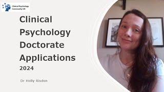 Clinical Psychology Doctorate Applications (DClinPsy)