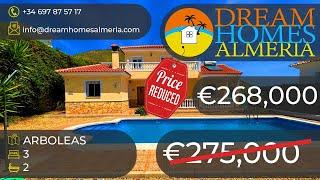 Two storey 3 bed 2 bath villa with views Arboleas