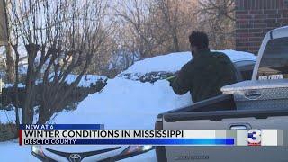 Winter conditions in Mississippi