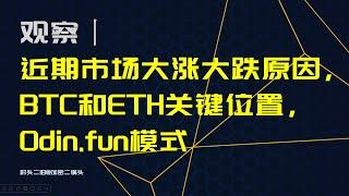 观察丨近期市场大涨大跌原因，川普儿子不演了，BTC和ETH的两个关键位置，Odin.fun模式会成为趋势吗？