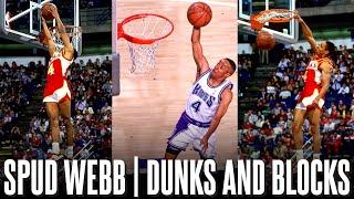 Spud Webb Ultimate Dunk & Block Compilation ᴴᴰ