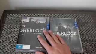 Sherlock series 1 & 2 Unboxing on DVD