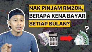 Cara Kira Ansuran Bulanan Pinjaman (Personal Loan Calculator Tutorial)