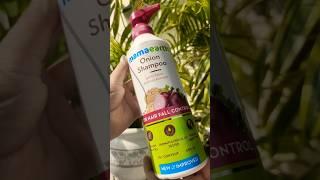 Mamaerth onion hair shampoo for hair fall best  #mamaearth #shampoo #ytshorts #hairfallcontrol