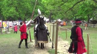 Jousting - 3rd Session, Dave Wise vs Charlie Andrews, pass 1, Lysts on the Lake 2015