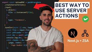 The BEST Way To Create Server Actions - Next.js