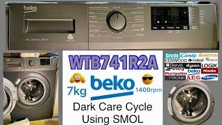 BEKO WTB741R2A 7kg, Dark Care Cycle 40°c Using SMOL