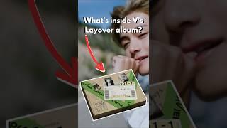 What’s inside V’s NEW album Layover? (green version) #taehyung #bts #v #unboxing