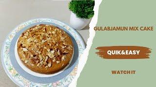 Quick&easy gulabjamun mix cake @Happy with Malavika