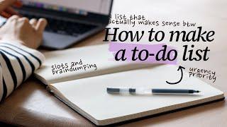 4 Steps to Create a To-Do List