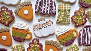 Cozy Fall Decorated Cookies ~ Satisfying Cookie Decorating