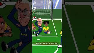 Argentina without messi 4-1 Brasil without Antony! 