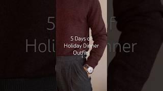 5 Days of Holiday Dinner Outfits #mensfashion #holidaydinner #holidayseason #mensoutfitideas