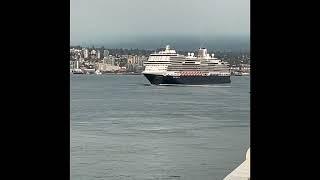 Koningsdam Sailing Away from Canada Place Vancouver BC Canada