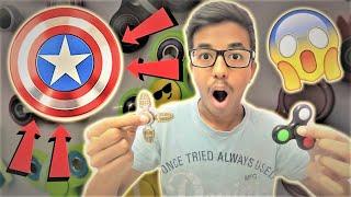 $5 Vs $15 LED Vs $25 Captain America FIDGET SPINNERS!